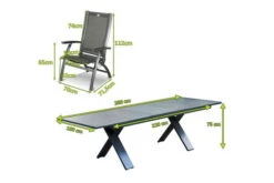 HARTMAN Sondermodell Xanadu / Primo Sitzgruppe, Xerix, Alu/Textilene/Glaskeramik, 8 Multipo, 220/280x100cm, X-Gestell -Dopple Geschaft 23332 mass.jpg