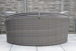 OUTFLEXX Sonneninsel, Grau, Polyrattan/Olefin, 187x146x75/131, Verstellbares Dach -Dopple Geschaft 23404 7.jpg