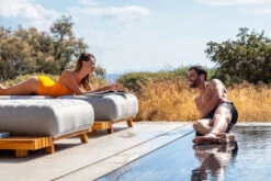 OUTFLEXX Icon Loungeliege, Lead Chine, Alu/Teak/Sunbrella, 213 X 89 X 41 Cm, Inkl. Verstellbarer Rückenlehne -Dopple Geschaft 23437 6.jpg