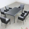 OUTFLEXX Esstischgarnitur, Anthrazit, Alu, Ausziehtisch 180/270x100 Cm, 6 Diningsessel -Dopple Geschaft 23906 1.JPG