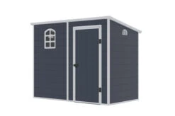 OUTTECH Gerätehaus, Anthrazit, Polypropylen, 247 X 143 X 194 Cm, Inkl. Fenster Und Lüftungsgitter -Dopple Geschaft 24402 3.jpg