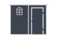 OUTTECH Gerätehaus, Anthrazit, Polypropylen, 247 X 143 X 194 Cm, Inkl. Fenster Und Lüftungsgitter -Dopple Geschaft 24402 6.jpg