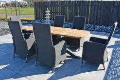 OUTFLEXX Belgium/Malaga Set, Anthrazit/sooty, Recycled Teak/Alu/Sunbrella, 220x100cm, 6 Sessel, Rustikal Gebürstet, Verstellbare Rückenlehne 23 OUTFLEXX Belgium/Malaga Set, Anthrazit/sooty, Recycled Teak/Alu/Sunbrella, 220x100cm, 6 Sessel, Rustikal Gebürstet, Verstellbare Rückenlehne -Dopple Geschaft 28882 10.JPG