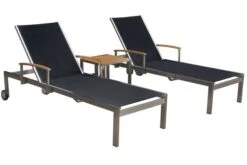 OUTFLEXX Rollliege, Schwarz, Edelstahl/Textilene, Mit Gasfeder, 195,5x74x35cm -Dopple Geschaft 2 13503.jpg