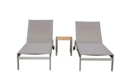 OUTFLEXX 2er-Set Rollliege, Taupe, Edelstahl/Teak, 212x71x36cm, Mit Beistelltisch 45x45cm -Dopple Geschaft 2 14171.jpg