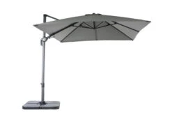 OUTFLEXX Ampelschirm, Anthrazit, Pulverbesch. Aluminium, 300x300 Cm, Inkl. Plattenständer, Twist-Funktion -Dopple Geschaft 2 16109.jpg