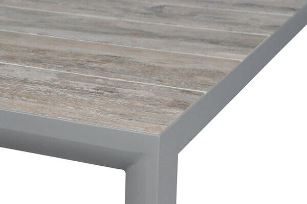SIENA GARDEN Silva Esstisch, Silber / Washed Grey, Alu / Keramik, 183x100x74 Cm 4 SIENA GARDEN Silva Esstisch, Silber / Washed Grey, Alu / Keramik, 183x100x74 Cm – Bild 2