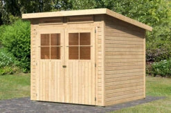 KARIBU Gartenhaus Glücksburg 3, Fichtenholz 19 Mm, Pultdach -Dopple Geschaft 2 17849 1.jpg