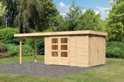 KARIBU Gartenhaus Retola 4, Fichtenholz 19 Mm, Inkl. Anbauschrank -Dopple Geschaft 2 18001 3.jpg