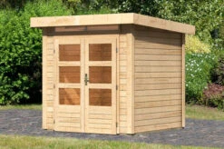 KARIBU Gartenhaus Kandern 1, Fichtenholz 28 Mm, Flachdach -Dopple Geschaft 2 18008 1.jpg