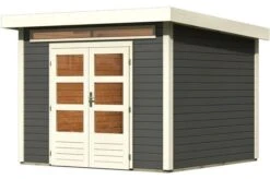 KARIBU Gartenhaus Kandern 6, Fichtenholz 28 Mm, Flachdach 6 KARIBU Gartenhaus Kandern 6, Fichtenholz 28 Mm, Flachdach -Dopple Geschaft 2 18010 2.jpg