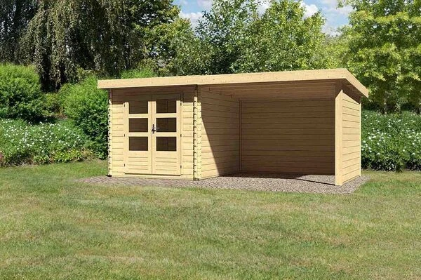 KARIBU Gartenhaus Bastrup 4, Fichtenholz 28 Mm 4 KARIBU Gartenhaus Bastrup 4, Fichtenholz 28 Mm – Bild 2