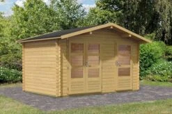 KARIBU Gartenhaus Radur, Fichtenholz 28 Mm, Naturbelassen -Dopple Geschaft 2 18042 1.jpg