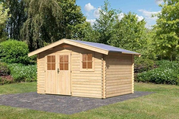 KARIBU Gartenhaus Felsenau, Fichtenholz 40 Mm, Naturbelassen 4 KARIBU Gartenhaus Felsenau, Fichtenholz 40 Mm, Naturbelassen – Bild 2