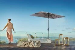 OUTFLEXX Mittelstockschirm, Hellgrau, Pulverbesch. Aluminium/Polyester PA-beschichtet, 270x150cm -Dopple Geschaft 2 18350.jpg