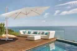 OUTFLEXX Ampelschirm, Creme, Aluminium In Holzoptik, 400x300cm, Inkl. Plattenständer -Dopple Geschaft 2 18511.jpg