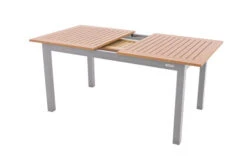 DOPPLER Expert Esstisch, Silber/Holzoptik, Aluminium, 150-210x90 Cm, Ausziehbar -Dopple Geschaft 2 20899.jpg