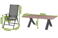 HARTMAN Xanadu / Aruba Esstischgarnitur, Xerix/anthrazit, Alu/Teakholz, 8 Multipos, 220x100cm 10 HARTMAN Xanadu / Aruba Esstischgarnitur, Xerix/anthrazit, Alu/Teakholz, 8 Multipos, 220x100cm -Dopple Geschaft 2 21176.jpg