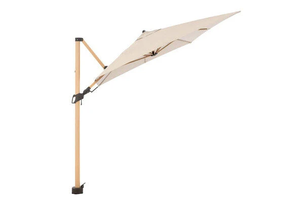 DOPPLER Alu Wood Pendelschirm, Natur, Alu/Polyester, 300x220 Cm, Mit Kurbel, Holzoptik 3 DOPPLER Alu Wood Pendelschirm, Natur, Alu/Polyester, 300x220 Cm, Mit Kurbel, Holzoptik