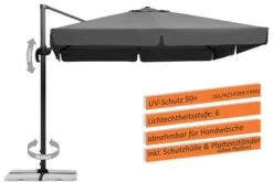 Schneider® SCHNEIDER Rhodos Ampelschirm, Anthrazit, Quadratisch, 300 X 300 Cm -Dopple Geschaft 2 2652 5.jpg