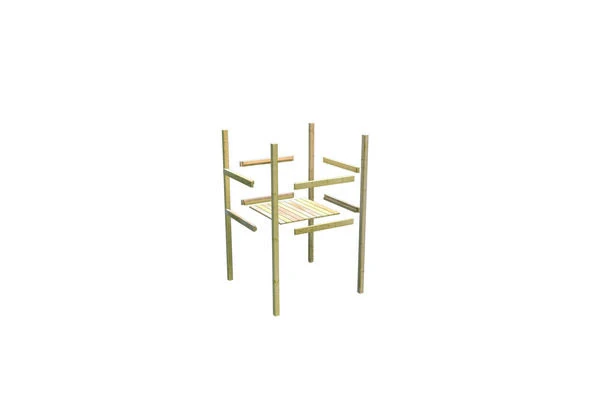 KARIBU Lotti Spielturm, Naturbelassen, Nordische Fichte, 107x107x291cm, Mit Netzrampe 5 KARIBU Lotti Spielturm, Naturbelassen, Nordische Fichte, 107x107x291cm, Mit Netzrampe – Bild 3