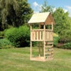 KARIBU Lotti Spielturm, Naturbelassen, Nordische Fichte, 107x107x291cm, Mit Kletterwand ECO -Dopple Geschaft 30401 2 01.jpg