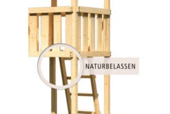 KARIBU Lotti Spielturm, Naturbelassen, Nordische Fichte, 107x107x291cm, Mit Kletterwand ECO -Dopple Geschaft 30401 2 06.jpg