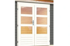 KARIBU Gartenhaus Kastorf 6, Terragrau, Fichtenholz 28mm, 305 X 274 X 222 Cm, Flachdach, Inkl. Oberlicht -Dopple Geschaft 30463 2 02.jpg