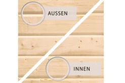 KARIBU Gartenhaus Kastorf 6, Naturbelassen, Fichtenholz 28mm, 612 X 274 X 222 Cm, Flachdach, Anbau 3,2m -Dopple Geschaft 30467 1 04.jpg