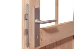 KARIBU Gartenhaus Kastorf 7, Terragrau, Fichtenholz 28mm, 702 X 244 X 222 Cm, Flachdach, Anbau 3,2m -Dopple Geschaft 30467 4 03.jpg