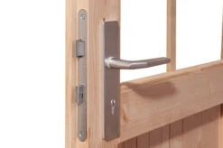 KARIBU Gartenhaus Theres 3, Naturbelassen, Fichtenholz 28mm, 270 X 244 X 242 Cm, Satteldach, Massivholzdach -Dopple Geschaft 30470 1 03.jpg