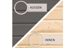 KARIBU Gartenhaus Theres 3, Terragrau, Fichtenholz 28mm, 270 X 244 X 242 Cm, Satteldach, Massivholzdach -Dopple Geschaft 30470 2 04.jpg