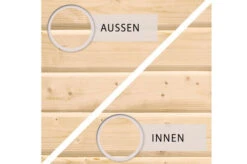 KARIBU Gartenhaus Theres 7, Naturbelassen, Fichtenholz 28mm, 648 X 304 X 250 Cm, Satteldach, Inkl. Dachausbauelement -Dopple Geschaft 30471 3 04.jpg