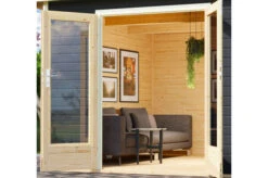 KARIBU Gartenhaus Radeburg 2, Terragrau, Fichtenholz 40mm, 406 X 309 X 229,5 Cm, Pultdach, Inkl. 2 Drehkippfenster -Dopple Geschaft 30476 2 02.jpg