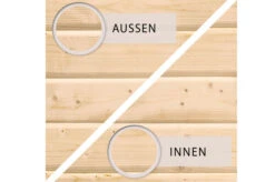 KARIBU Gartenhaus Radeburg 3, Naturbelassen, Fichtenholz 40mm, 406 X 369 X 229,5 Cm, Pultdach, Inkl. 2 Drehkippfenster -Dopple Geschaft 30476 3 06.jpg