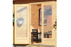 KARIBU Gartenhaus Radeburg 4, Naturbelassen, Fichtenholz 40mm, 528 X 368 X 231 Cm, Flachdach, Inkl. 2 Drehkippfenster -Dopple Geschaft 30476 5 03.jpg