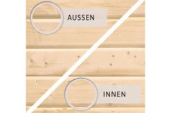 KARIBU Gartenhaus Radeburg 4, Naturbelassen, Fichtenholz 40mm, 528 X 368 X 231 Cm, Flachdach, Inkl. 2 Drehkippfenster -Dopple Geschaft 30476 5 07.jpg