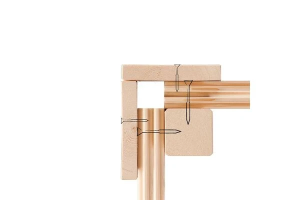 KARIBU Gartenhaus Radeburg 2, Naturbelassen, Fichtenholz 40mm, 724 X 309 X 229,5 Cm, Pultdach, Anbau 3,3m Mit Rückwand 14 KARIBU Gartenhaus Radeburg 2, Naturbelassen, Fichtenholz 40mm, 724 X 309 X 229,5 Cm, Pultdach, Anbau 3,3m Mit Rückwand – Bild 12