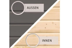 KARIBU Gartenhaus Radeburg 2, Terragrau, Fichtenholz 40mm, 724 X 309 X 229,5 Cm, Pultdach, Anbau 3,3m Mit Rückwand -Dopple Geschaft 30478 2 06.jpg