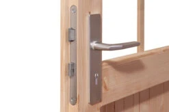 KARIBU Gartenhaus Radeburg 3, Terragrau, Fichtenholz 40mm, 724 X 369 X 229,5 Cm, Pultdach, Anbau 3,3m Mit Rückwand -Dopple Geschaft 30480 2 03.jpg