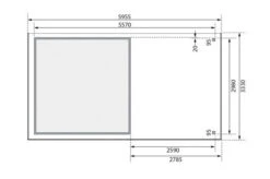 KARIBU Gartenhaus Askola 6, Naturbelassen, Fichtenholz 19mm, 591,5 X 306 X 216 Cm, Flachdach, Seitlicher Anbau 2,8m 17 KARIBU Gartenhaus Askola 6, Naturbelassen, Fichtenholz 19mm, 591,5 X 306 X 216 Cm, Flachdach, Seitlicher Anbau 2,8m -Dopple Geschaft 30539 3 06.jpg