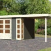 KARIBU Gartenhaus Kerko 5, Terragrau, Fichtenholz 19mm, 554 X 246 X 210 Cm, Flachdach, Anbau 2,4m 1 KARIBU Gartenhaus Kerko 5, Terragrau, Fichtenholz 19mm, 554 X 246 X 210 Cm, Flachdach, Anbau 2,4m -Dopple Geschaft 30543 2 01.jpg