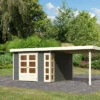 KARIBU Gartenhaus Kerko 6, Terragrau, Fichtenholz 19mm, 334 X 306 X 216 Cm, Flachdach, Anbau 2,8m -Dopple Geschaft 30546 4 01.jpg