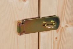 KARIBU Gartenhaus Schwandorf 3 , Naturbelassen, Fichtenholz 19mm, 467 X 217 X 218 Cm, Flachdach, Anbau 2,4m Mit Rückwand -Dopple Geschaft 30549 1 03.jpg