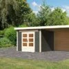 KARIBU Gartenhaus Kandern6 , Terragrau, Fichtenholz 28mm, 612 X 274 X 222 Cm, Pultdach, Anbau 3,2m Mit Rückwand -Dopple Geschaft 30559 2 01.jpg