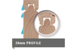 KARIBU Gartenhaus Bastrup3 , Naturbelassen, Fichtenholz 28mm, 514,5 X 237 X 220 Cm, Pultdach, Anbau 2m Mit Rückwand -Dopple Geschaft 30563 2 08.jpg