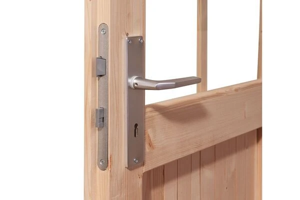 KARIBU Gartenhaus Bastrup 5, Naturbelassen, Fichtenholz 28mm, 714,5 X 297 X 222 Cm, Pultdach, Anbau 4m Mit Rückwand 5 KARIBU Gartenhaus Bastrup 5, Naturbelassen, Fichtenholz 28mm, 714,5 X 297 X 222 Cm, Pultdach, Anbau 4m Mit Rückwand – Bild 3