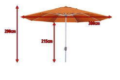 DOPPLER Active Mittelstockschirm, Terrakotta, Aluminium/Textil, Ø 380 Cm, Mit Kurbel 7 DOPPLER Active Mittelstockschirm, Terrakotta, Aluminium/Textil, Ø 380 Cm, Mit Kurbel -Dopple Geschaft 3 12354 4.jpg