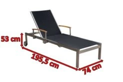 OUTFLEXX Rollliege, Schwarz, Edelstahl/Textilene, Mit Gasfeder, 195,5x74x35cm -Dopple Geschaft 3 13503.jpg