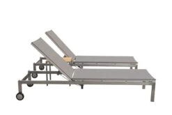 OUTFLEXX 2er-Set Rollliege, Taupe, Edelstahl/Teak, 212x71x36cm, Mit Beistelltisch 45x45cm -Dopple Geschaft 3 14171.jpg